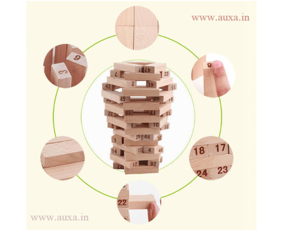Wooden Jenga Building Blocks