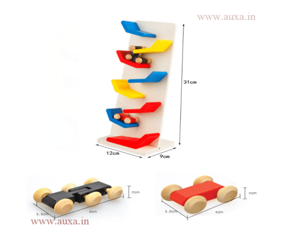 Wooden Slippery Cars Toy