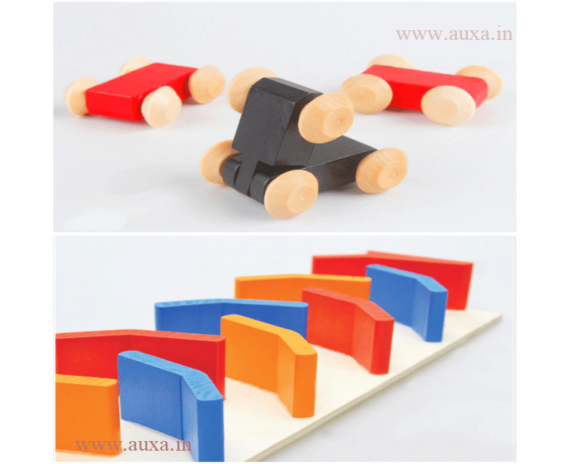 Wooden Slippery Cars Toy