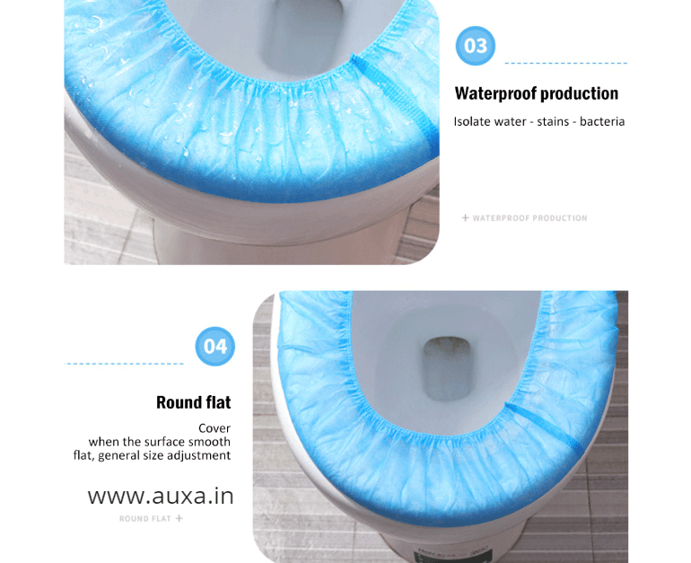 Disposable waterproof plastic toilet seat cover 10 pcs