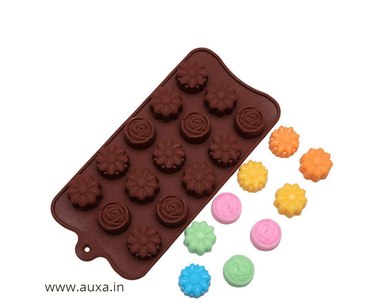 Silicone Brown Flower Chocolate Mold, Rectangular at Rs 75/piece in  Coimbatore