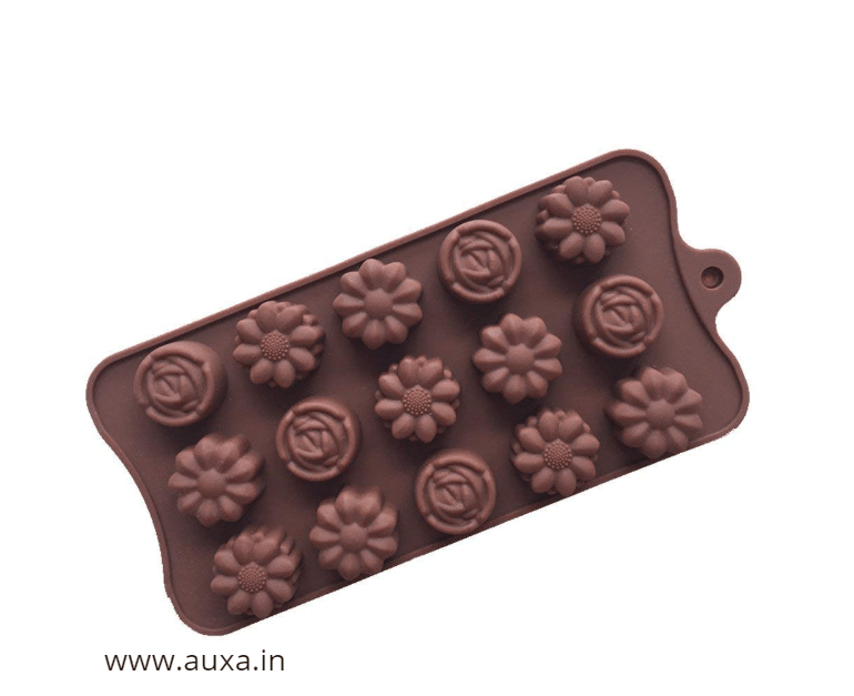 Silicon Multicolor Flower Chocolate Mold, Chocolate Mold, Round,Flower at  Rs 35/piece in Ahmedabad