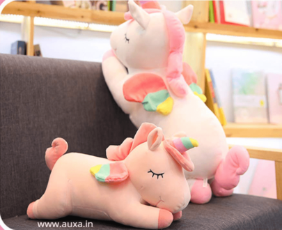 Plush Sleeping Unicorn Soft Toy