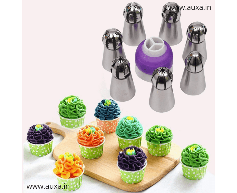 Flower Russian Icing Piping Tip Set Nozzles Cake Decorating Tools – Simply  Novelty