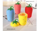 Silicone Strawberry Glass Bottle