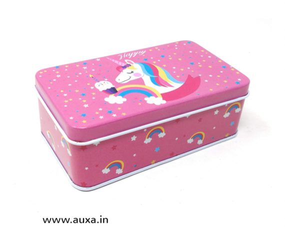 Unicorn Tin Storage Box
