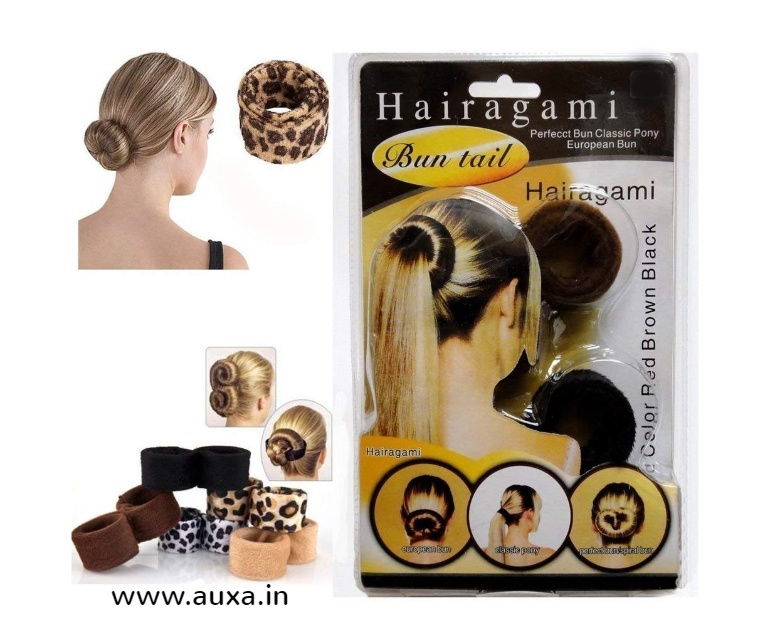 Buy Hair Bun Tail - Fold, Wrap & Snap Hair Style hairband Rolls Hair  Modeling Ponytail Braiding Tools 1 Set Online