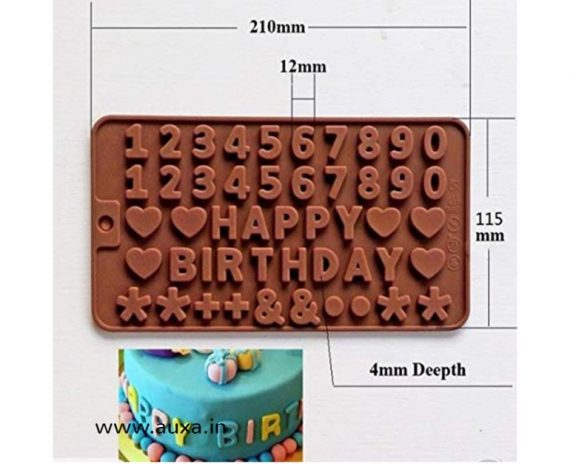Happy Birthday Alphabets Mold