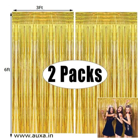 Decorative Golden Foil Curtain