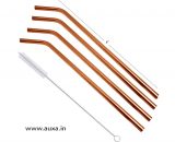 Drinking Copper Cocktail Straws