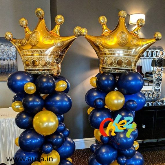Golden Crown Foil Balloons
