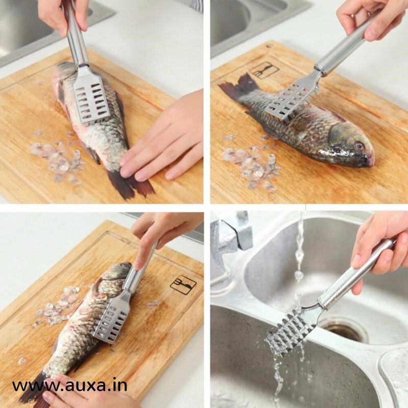 Buy Fish Scale Remover Stainless Steel Fish Scale Remover Scraper Kitchen  Tool 1pc Online