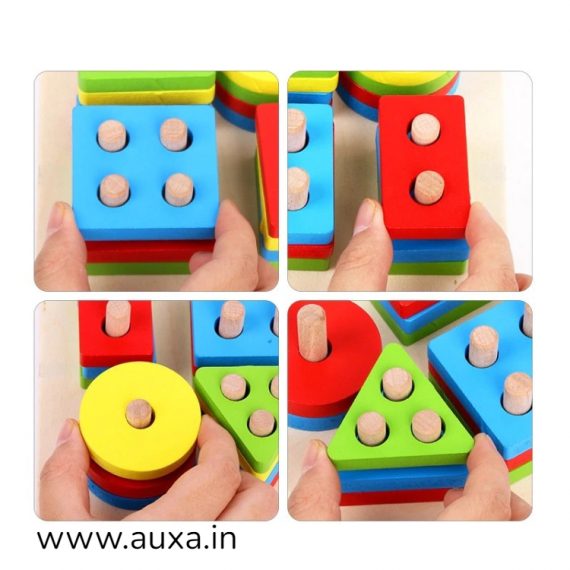 Wooden Geometric Puzzle Toys