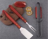 Wooden Handle Barbecue Tool Set