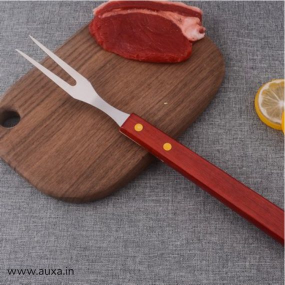Wooden Handle Barbecue Tool Set