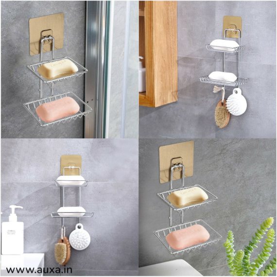 Steel Double Layer Soap Holder