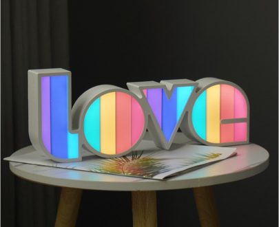Rainbow Led Love Light