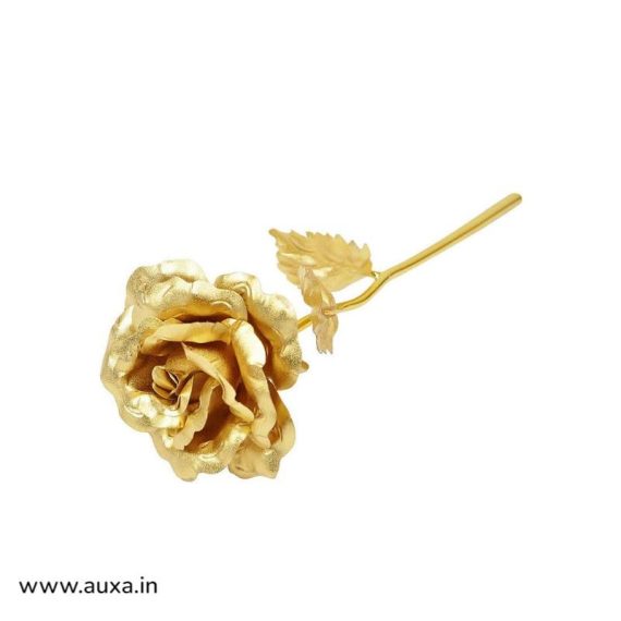 Artificial 24k Gold Rose