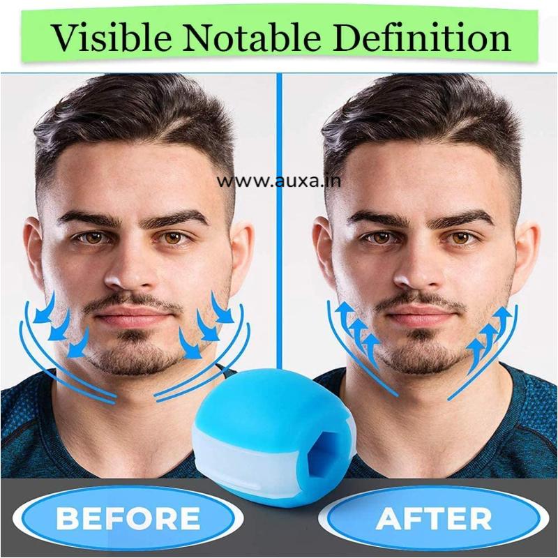 Jawline Exerciser for Men & Women - 4 pcs Powerful Jaw Trainer - Double  Chin Reducer Eliminator - Silicone Jaw Toner Tablets - Face Shaper 