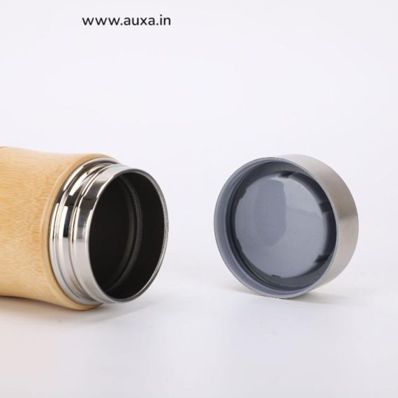 Double Wall Bamboo Thermos Bottle