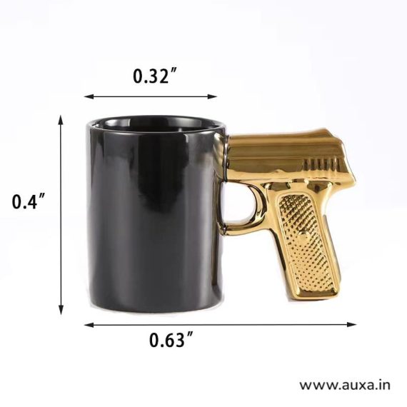 Golden Gun Ceramic Coffee Mug