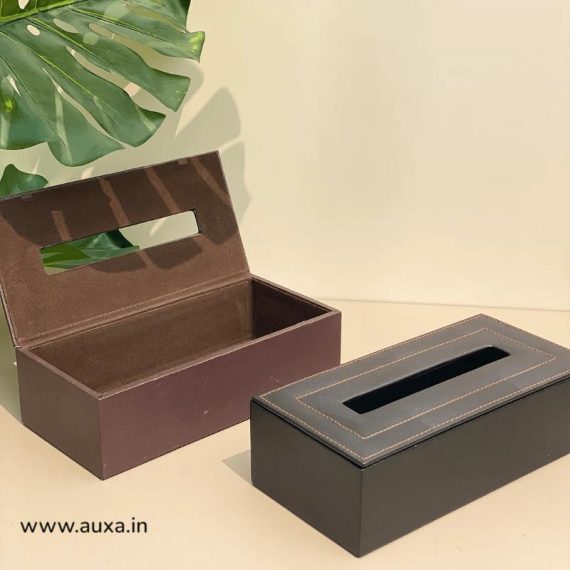 Leather Tissue Box Cover