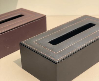 Leather Tissue Box Cover