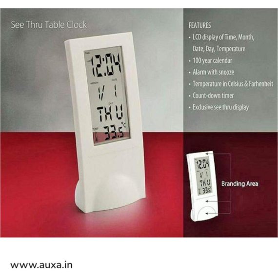 Small Transparent Alarm Clock