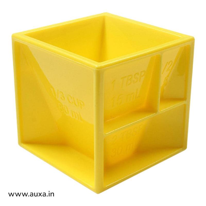 1pc Multi Measuring Cube Cup for Cooking and Baking, Helps with