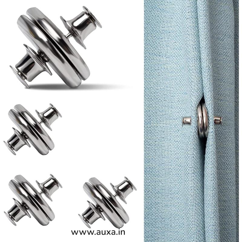 Buy Curtain Weights Magnets Button, Curtain Weight Magnets with Back Tack  Button to Prevent Light from Leaking & Curtains from Being Blown Around (1  Pairs) Online