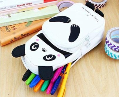 Stylish White Panda Pencil Pouch