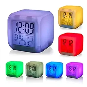 Cube-Shape Digital Desk Clock