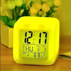 Cube-Shape Digital Desk Clock