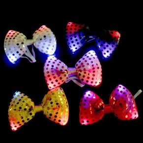 LED Flashing Bow Tie