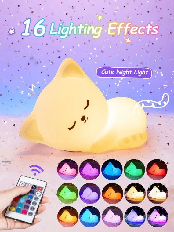 Cat Silicone Night Lamp