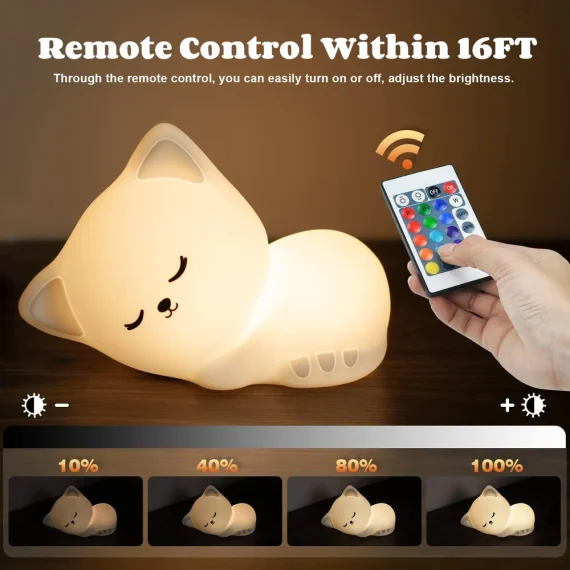 Cat Silicone Night Lamp